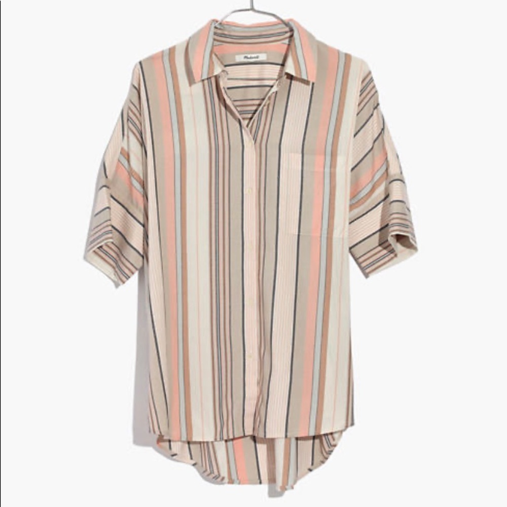 Madewell Courier Shirt in Aldwin Stripes